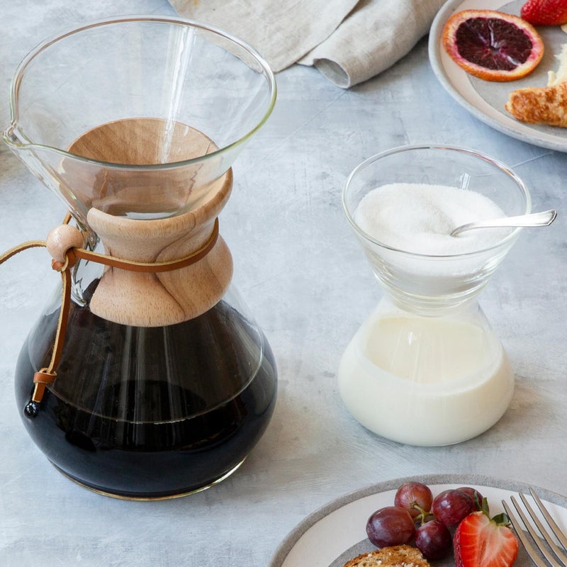 CHEMEX - Hand Blown Glass Cream & Sugar Set - Image 3